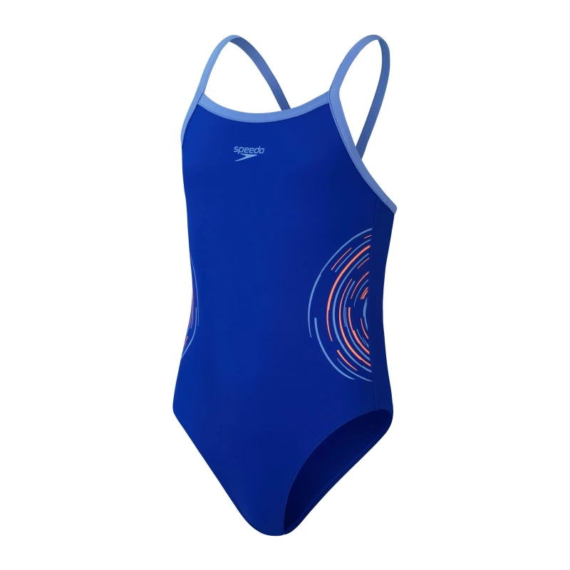 Image of Speedo Pt Msclbk 1Pc - Blue Blue 5 - 6 Years