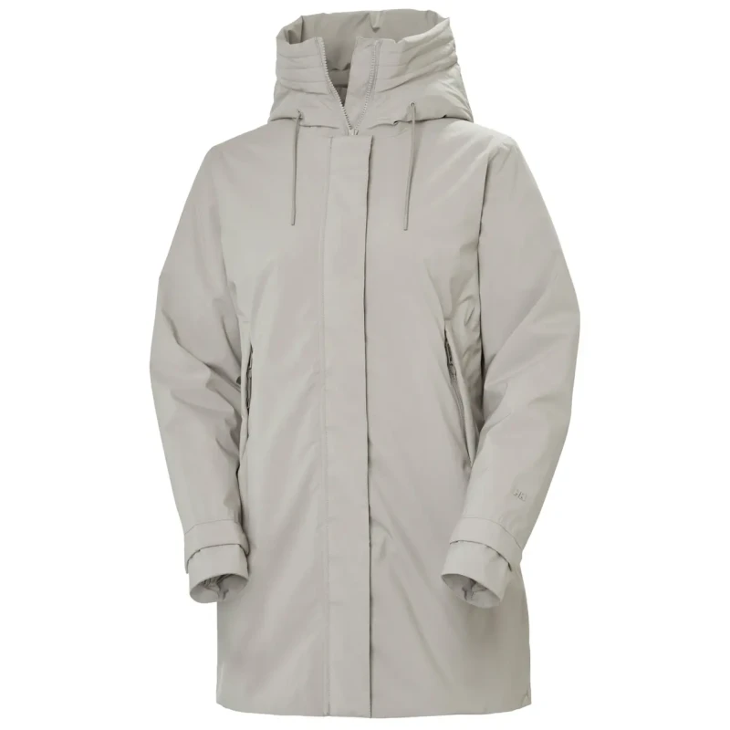 Image of Helly Hansen Womens waterproof jacket Helly Hansen Victoria Ins Mid Gris Female L