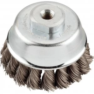 Image of KWB Steel Twist Knot Wire Cup Brush 66mm M14 Thread