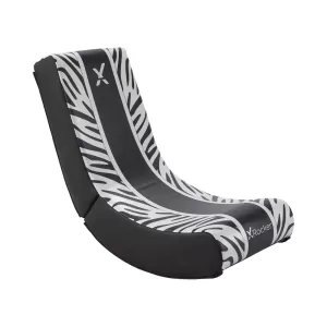 Image of X Rocker Video Rocker Animal Zebra Edition Foldable Gaming Chair
