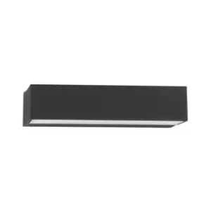 Netlighting Merano Brownsville Outdoor Down Wall Lamp Anthracite Aluminium, Clea