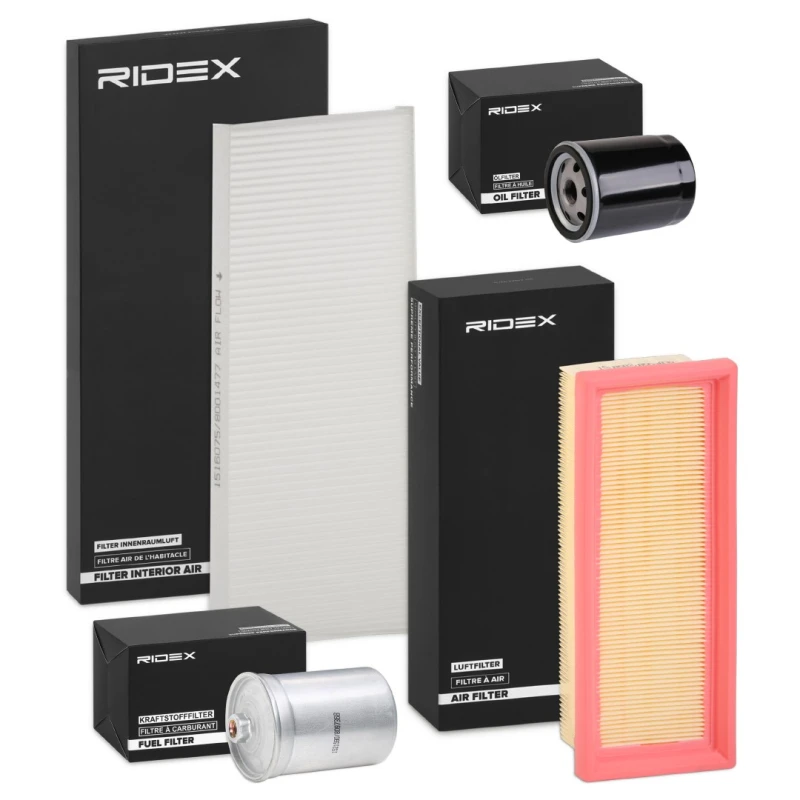 Image of RIDEX 4055F25068 Filter Set with gaskets/seals, with pre-filter Filter Set (4055)