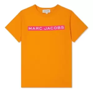 Image of Marc Jacobs Junior Logo T-Shirt - Orange