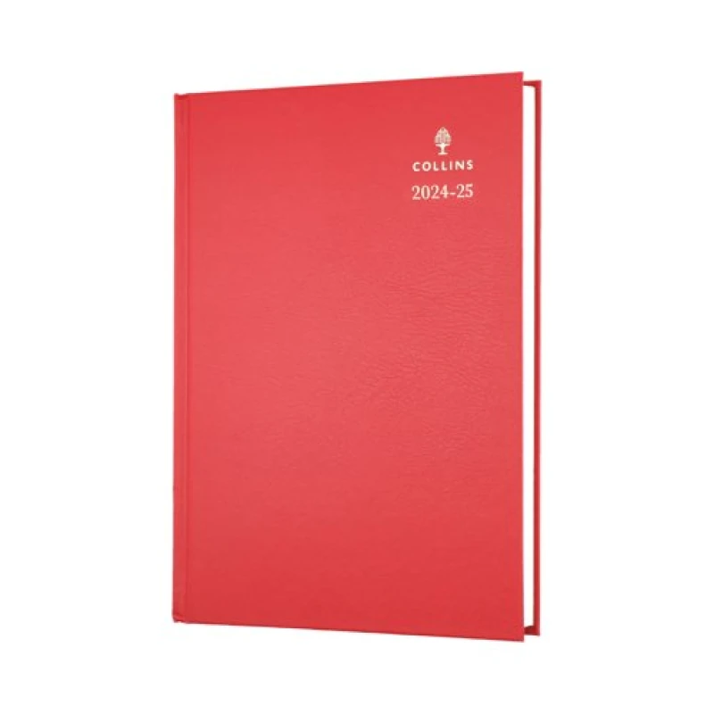 Image of Collins Academic Diary Day Per Page A5 Red 2025-2026 52MRED25