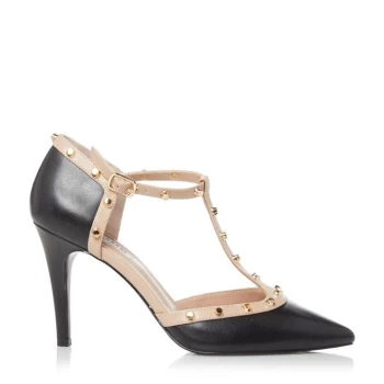 Image of Dune Black 'Cliopatra' High Stiletto Heel Court Shoes - 3