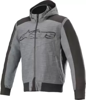 Image of Alpinestars Rhod Windstopper Motorcycle Hoodie, black-grey, Size L, black-grey, Size L