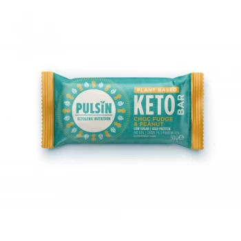 Image of Pulsin Choc Fudge Peanut Keto Bar
