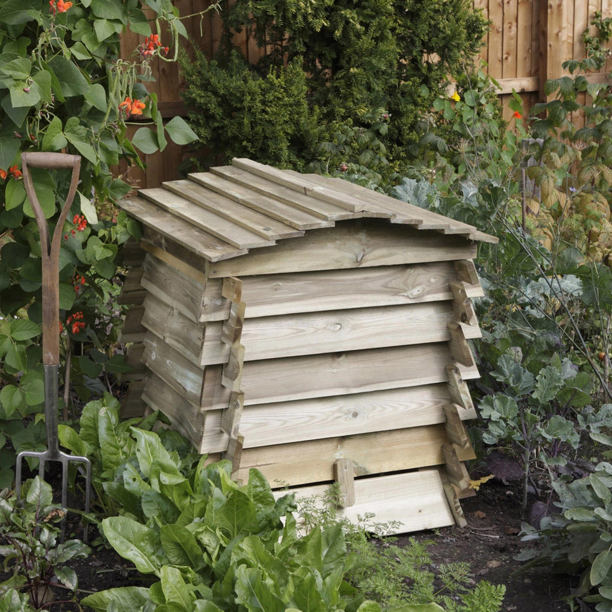 image of Rowlinson Beehive Composter Wood Timber