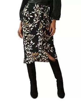 image of ba & sh Christo Printed Midi Skirt