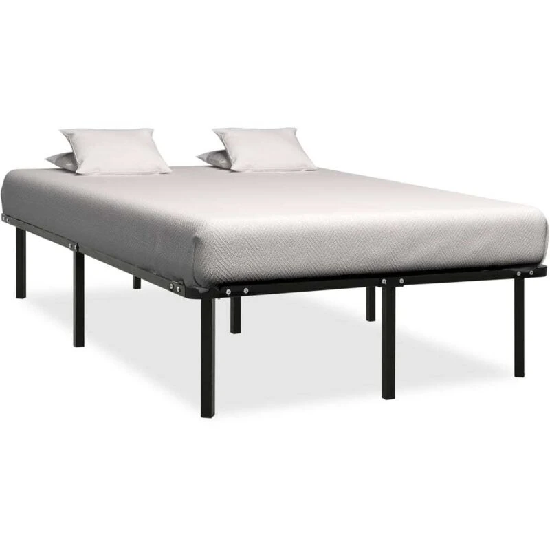 Image of VIDAXL Bed Frame without Mattress Black Metal 120x200cm Vidaxl 8719883989549