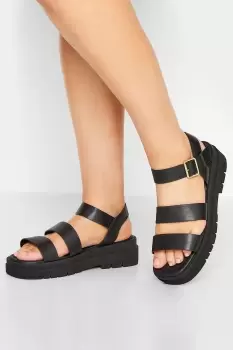 image of Wide & Extra Wide Fit Gladiator Sandals