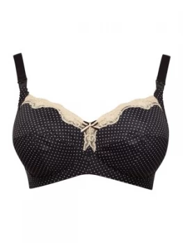 image of Freya Dotty maternity bra Black