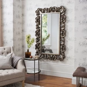 Image of Gallery Fenton Large Antique Mirror - Antique Silver
