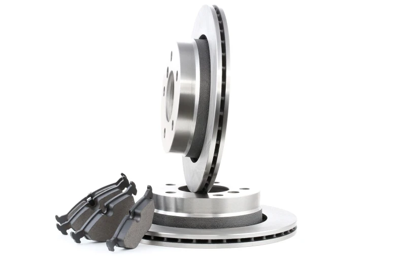 Image of RIDEX 3405B0024 Brake disc and pads set Rear Axle, Brake Disc Type: internally vented, excl. wear warning contact Brake Set,disc brakes (3405)