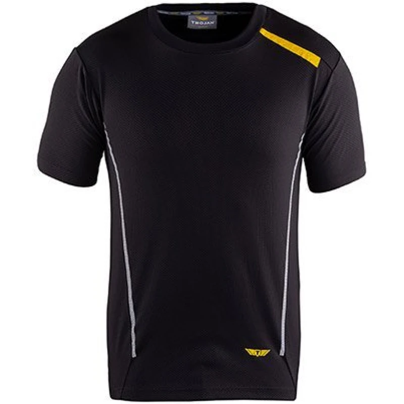 Image of Trojan Trojan Mens Black T-Shirt M 18L4104