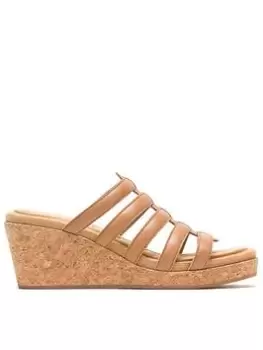 Image of Hush Puppies Willow Slide - Tan, Brown, Size 4, Women