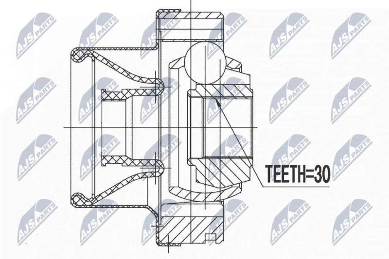 Image of NTY Drive shaft coupler NTY NPW-BM-072