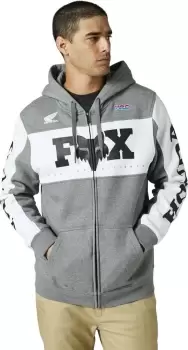 image of FOX Honda Zip Hoodie, grey Size M grey, Size M