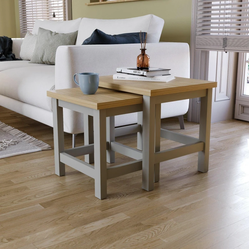 Image of Lassic Vida Designs Arlington Nest Of Tables Grey unisex Multi