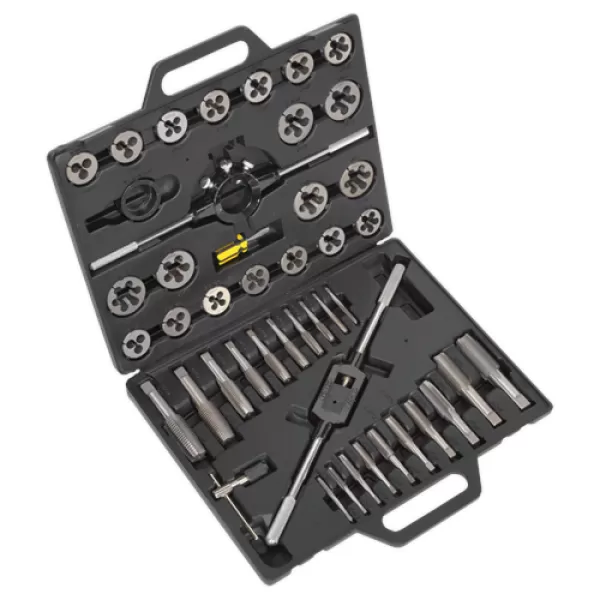 Image of Genuine SEALEY AK303IMP Tap & Die Set 45pc Split Dies Imperial