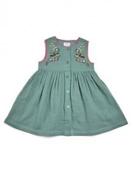 Image of Mamas & Papas Cheesecloth Dress Baby Girls