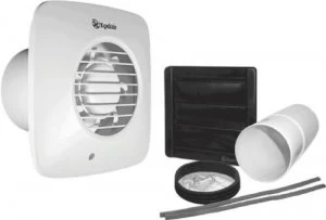 image of Xpelair 4" Square Extractor Fan with Timer