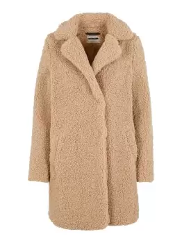 image of NOISY MAY Teddy Jacket Women Beige