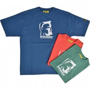 Image of Roughneck Mens Colour Logo T Shirt Triple Pack Assorted L