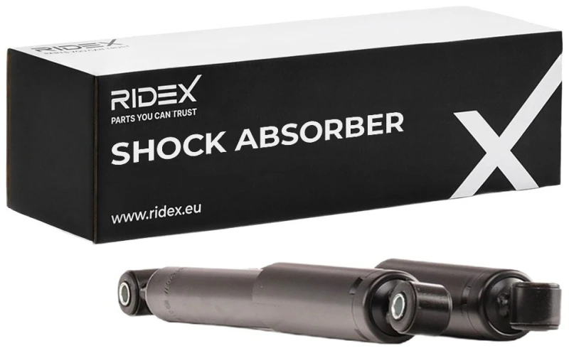 Image of RIDEX 854S18040 Shock absorber Rear Axle, Gas Pressure, Telescopic Shock Absorber, Bottom eye Shock Absorber (854)