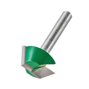 Image of Trend CRAFTPRO Bearing Guided Bevel Trimmer Router Cutter 25.4mm 10mm 1/4"