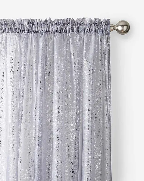 Image of Pandora Metallic Foil Voile Grey 145X137 OH14805