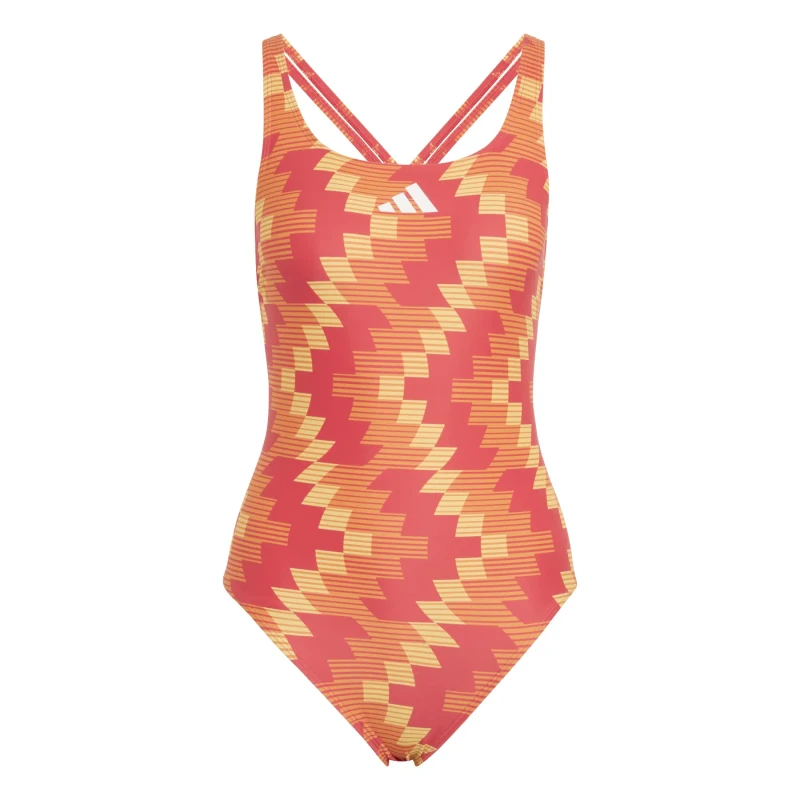 Image of Womens 1 Piece swimsuit adidas Football-Inspired Graphic Rouge Female 48
