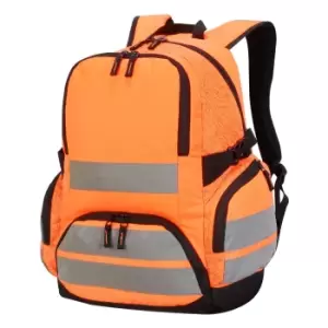 Image of Shugon London Pro Hi-Vis Backpack (One Size) (Hi Vis Orange)
