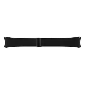 Samsung D-Buckle Hybrid Eco-Leather Band (Wide, M/L) for Galaxy Watch6 in Black (ET-SHR94LBEGEU)