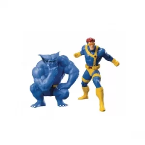 Image of Cyclops & Beast (X-Men 1992) Marvel 2 Pack Kotobukiya ArtFx Figure