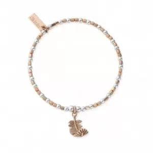 Image of Rose Gold & Silver Folded Feather Bracelet MBCFB4016