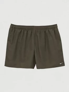 Image of Nike Plus Size Swim 5" Solid Lap Swim Shorts - Olive