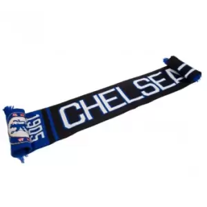 Image of Chelsea FC Nero Scarf (One Size) (Royal Blue/White)