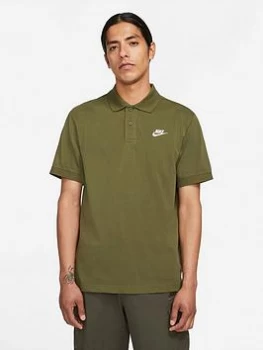 Nike Matchup Pique Polo Shirt - Green/White, Green/White, Size 2XL, Men