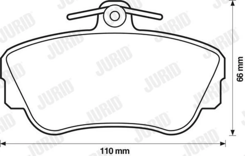 Image of Brake pad set JURID 571414J