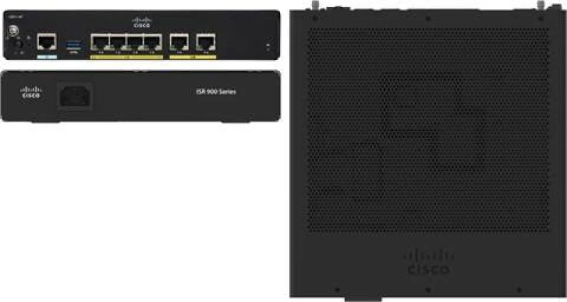 Image of Cisco Integrated Services Router 921 - Router - WWAN - 4-port...