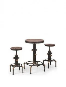 Julian Bowen Rockport Table + 2 Stools