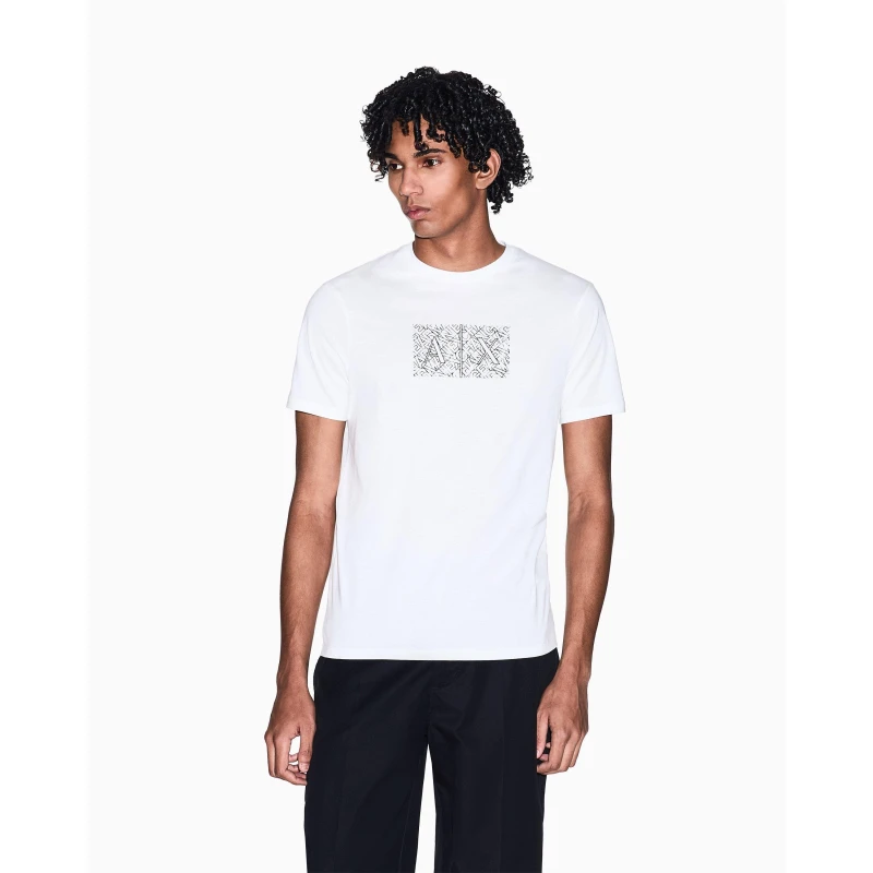 Image of Armani Exchange Mens T-Shirt - White Male S