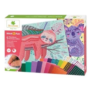 image of Sycomore Stick & Fun Childrens Mosaics Cuddly Animals