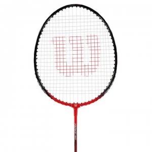 image of Wilson Fierce 90 Badminton Racket - Black/Red