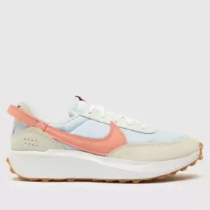 Image of Nike Pale Blue Waffle Debut Trainers