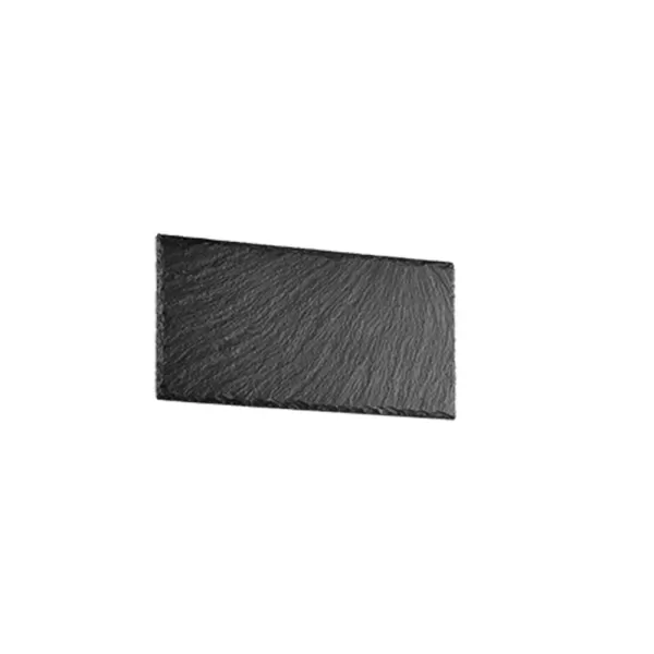 Image of Raven Modern Rectangle Flush Wall Lamp Black 3000K