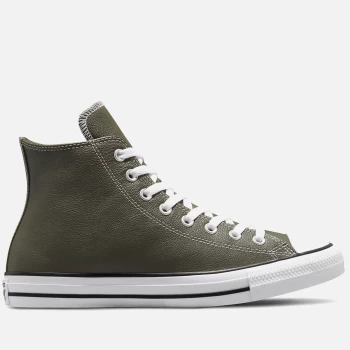 Converse Mens Chuck Taylor All Star Seasonal Leather Hi-Top Trainers - Cargo Khaki - UK 11