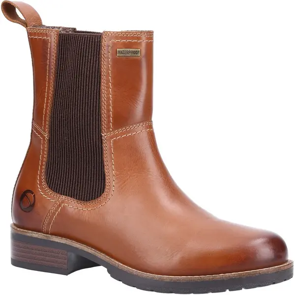 image of Cotswold Womens Somerford Waterproof Pull On Chelsea Ankle Boots - UK 3