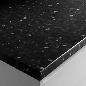 image of Wickes Laminate Worktop - Black Slate Effect 600mm x 38mm x 3m